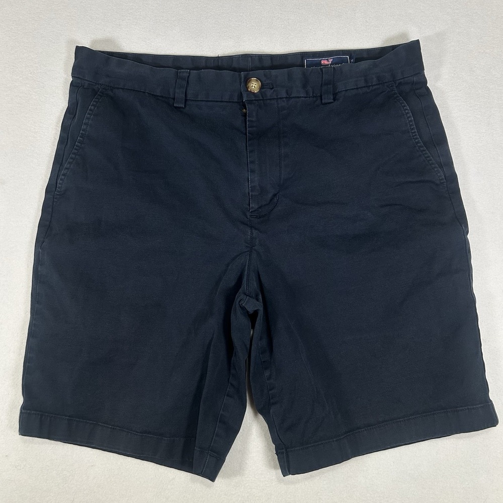 Vineyard‎ Vines Men's Navy Blue 9" Breaker Performance Stretch Shorts Size 33